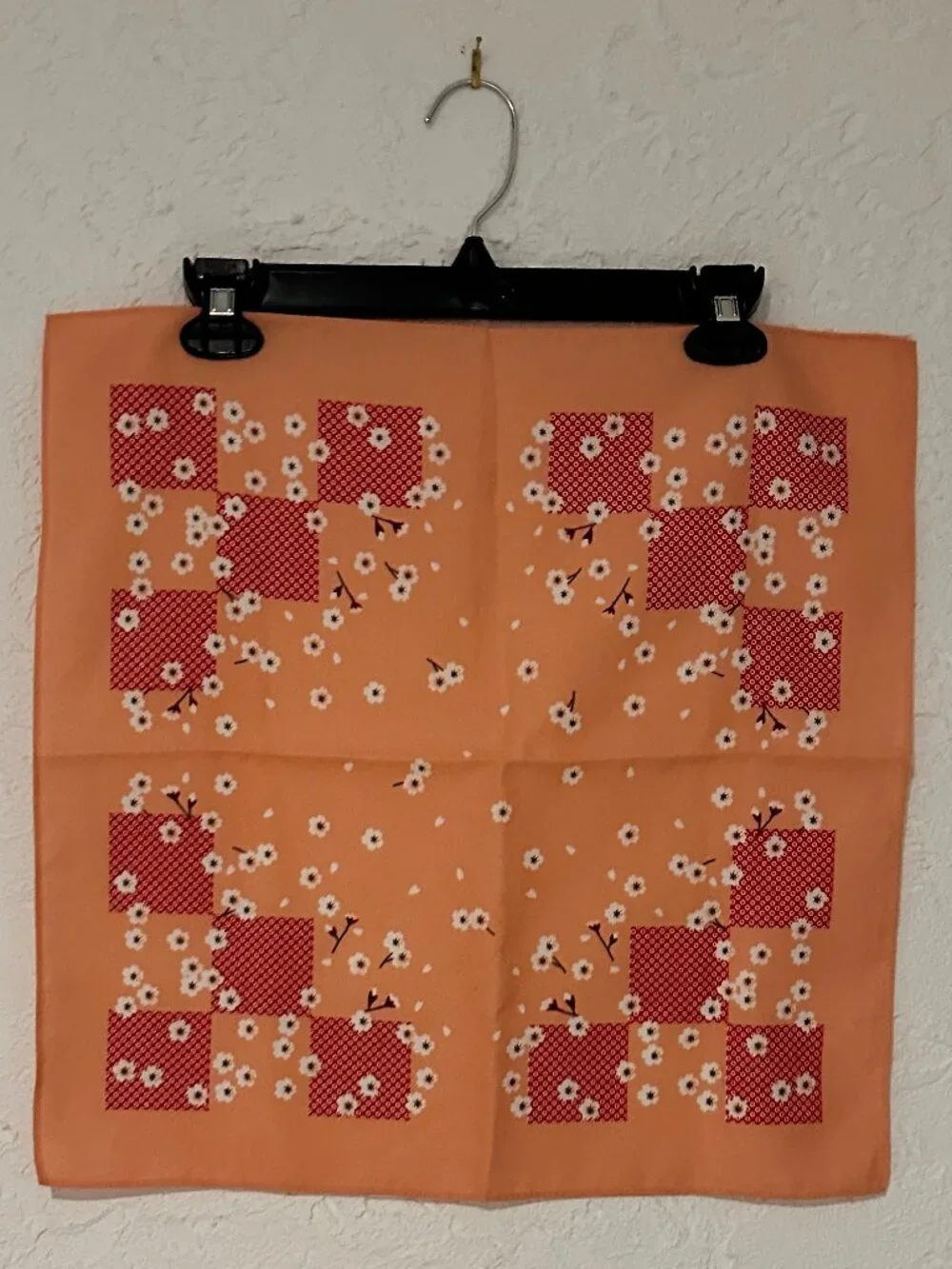 Japanese Furoshiki Bento Wrapping Cloth – Floral Peach 18”